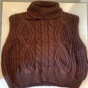 NWOT Anthropologie knit vest ONE SIZE